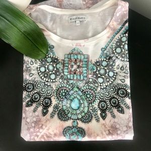 LE LIS BLANC EMBROIDERED SHIRT